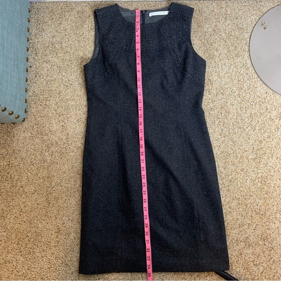 Susana Monaco Grey Wool Blend Shift Dress 10 - Picture 6 of 8